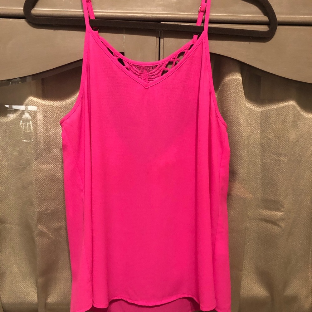 Neon pink tank